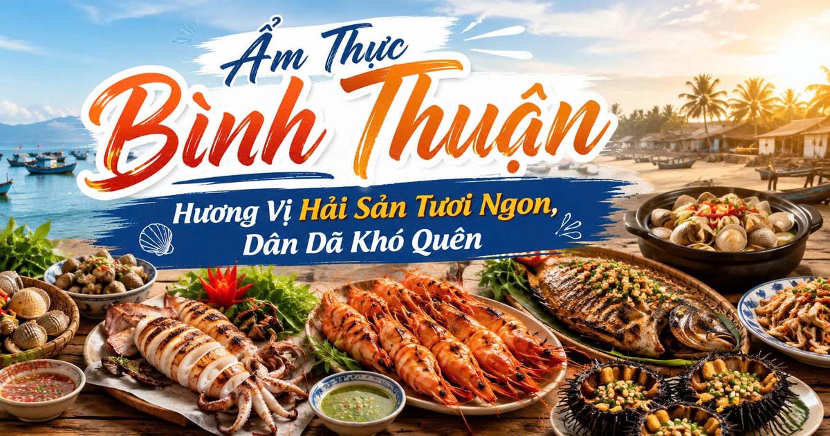 Ẩm Thực Bình Thuận – Hương Vị Hải Sản Tươi Ngon, Dân Dã Khó Quên